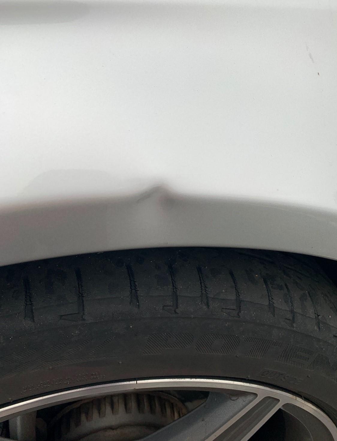 Car dent repair before