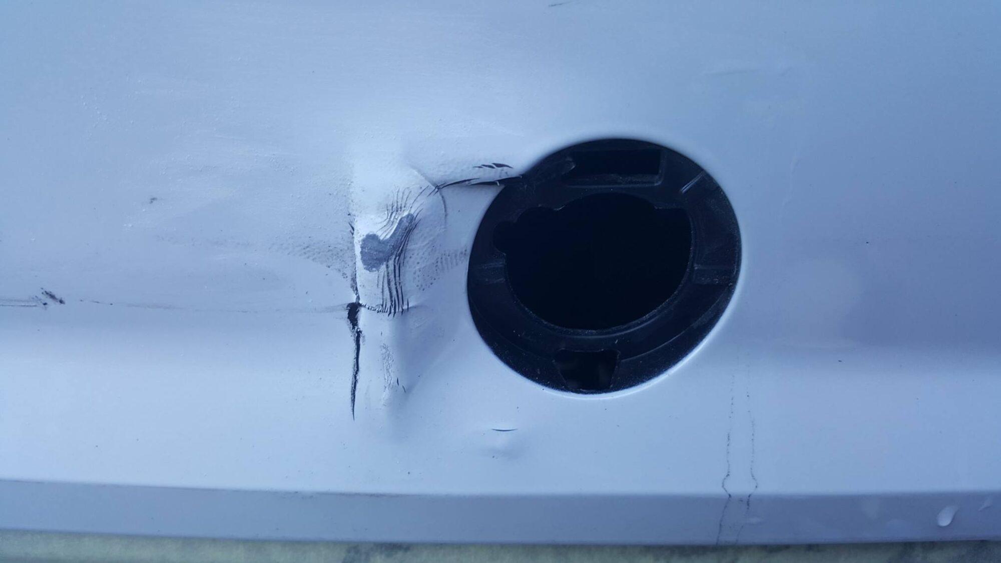 Car paint repair before
