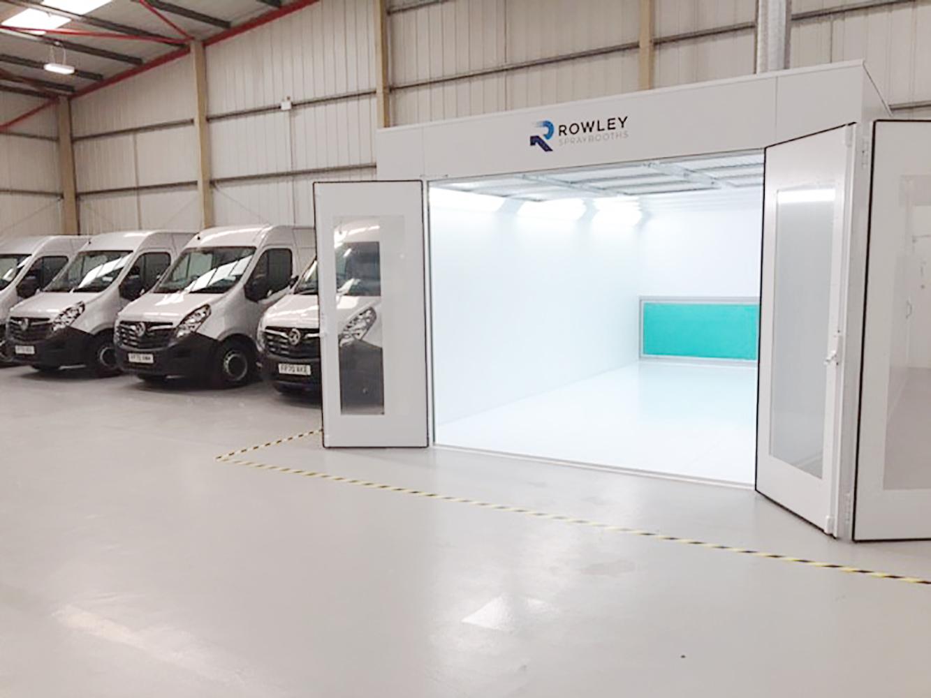 DWV installs new Rowley paint mixing booth