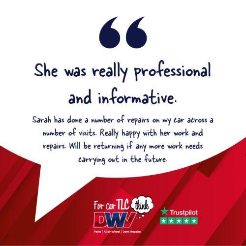 "She was really professional and informative" - Trustpilot Review